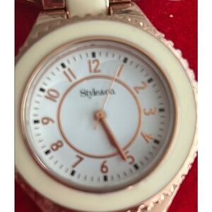 Style & Co. Cream and Gold Women's Watch